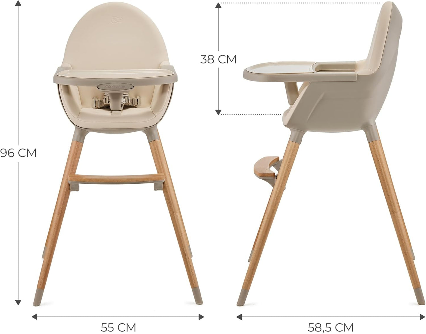 FINI 2 Trona bebé 2 en 1 de Kinderkraft