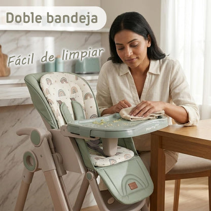 Trona Evolutiva Bebé 2 en 1 Movity Plus con Hamaca Balancín de Twinly