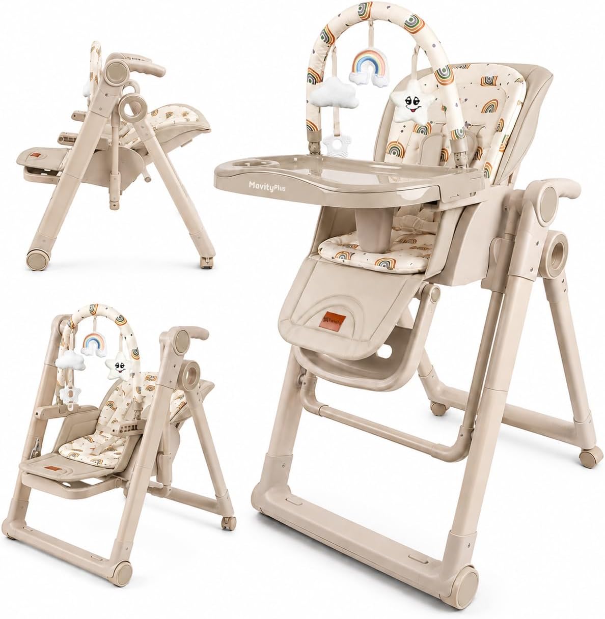 Trona Evolutiva Bebé 2 en 1 Movity Plus con Hamaca Balancín de Twinly