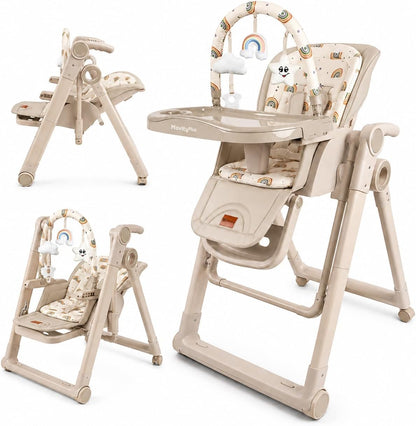Trona Evolutiva Bebé 2 en 1 Movity Plus con Hamaca Balancín de Twinly