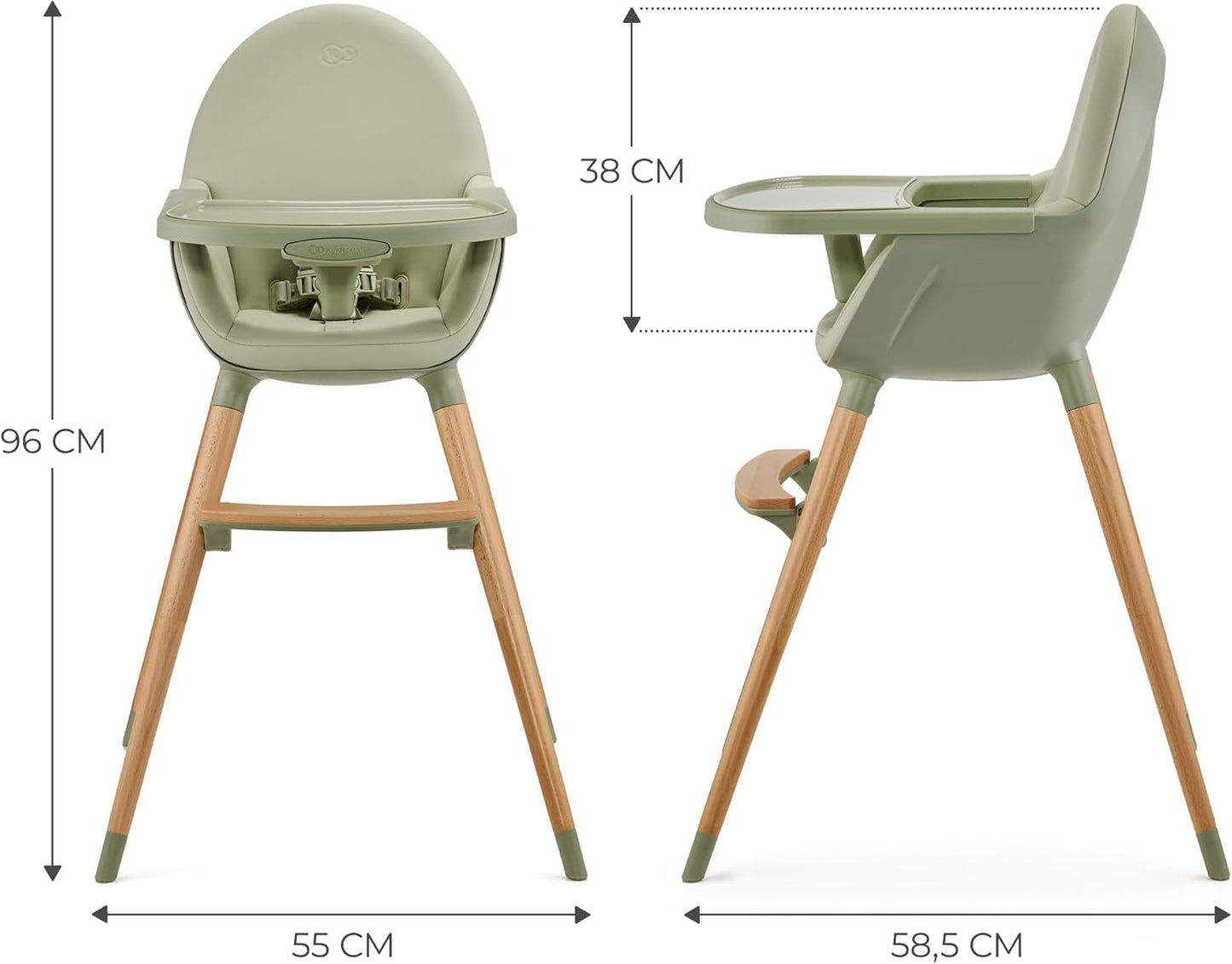 FINI 2 Trona bebé 2 en 1 de Kinderkraft