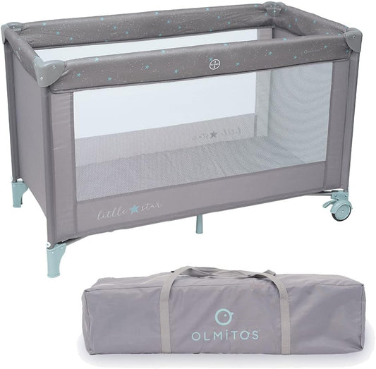 Cuna de Viaje Bebe portatil y Plegable Little Star de Olmitos
