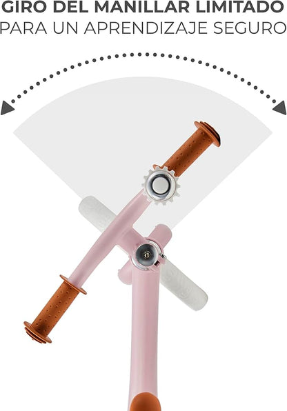 Kinderkraft FLY PLUS 2 Bicicleta sin Pedales, niño 2 años, 2 Ruedas de Equilibrio, Sillín Ajustable, Con accesorios