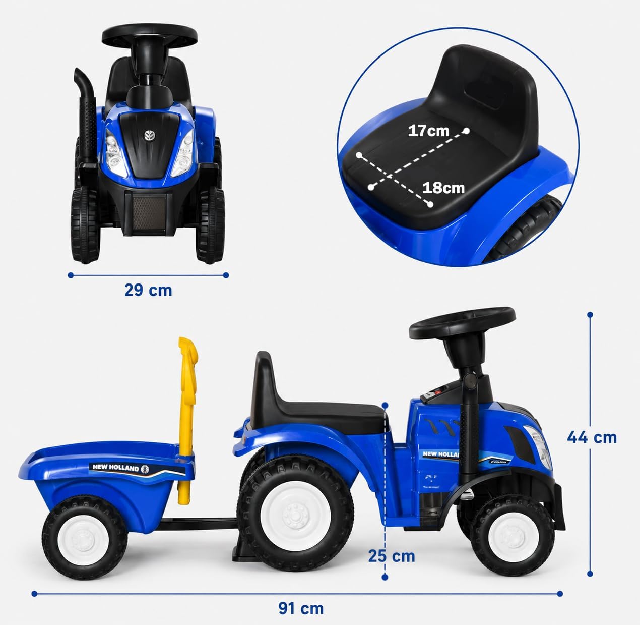 Correpasillos Tractor con Remolque Farmy - 18-36 Meses De Twinly
