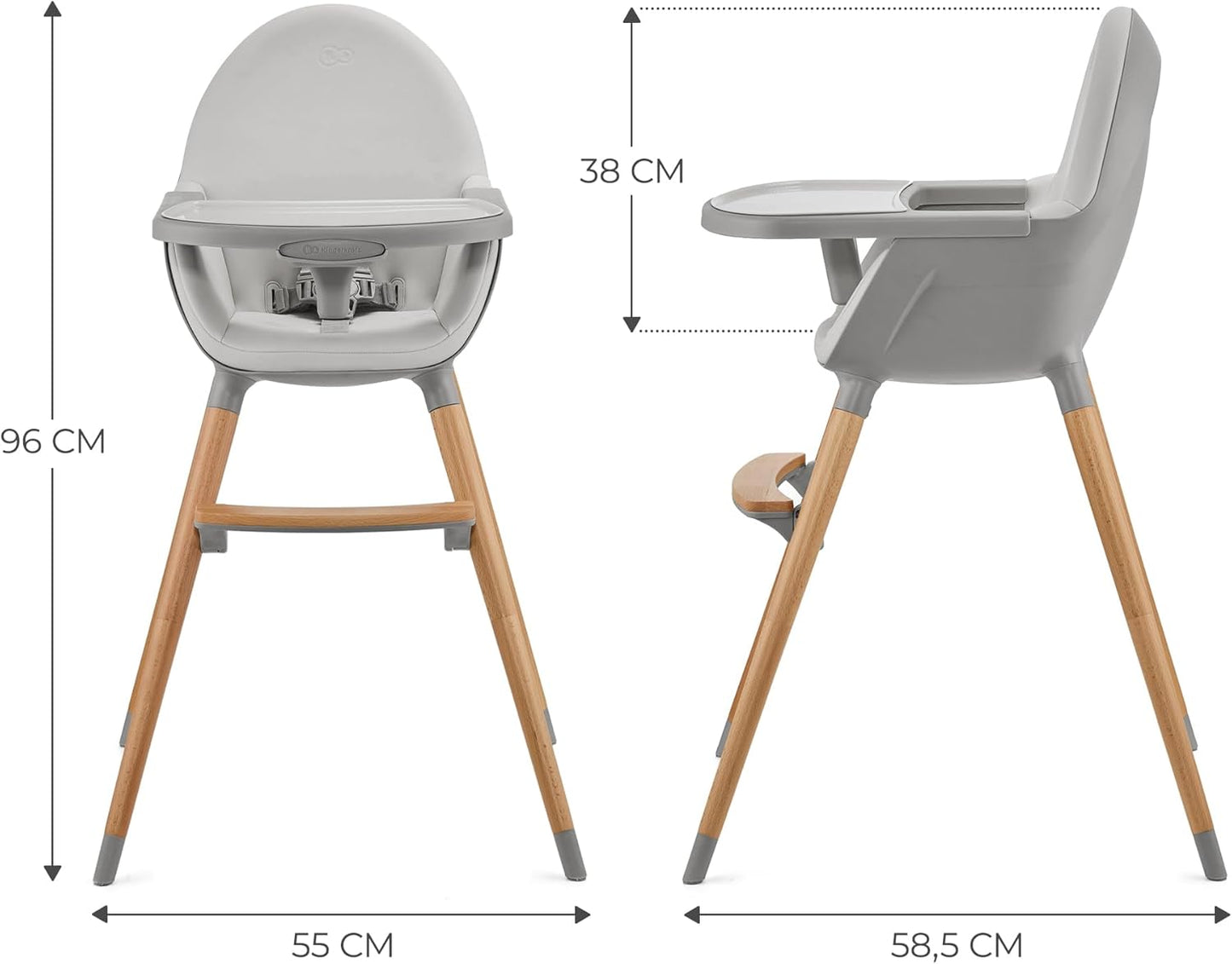 FINI 2 Trona bebé 2 en 1 de Kinderkraft