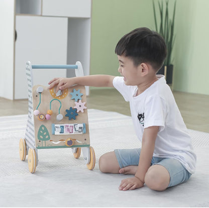 Andador bebe primeros pasos correpasillos de madera Montessori multifunción de Polar B