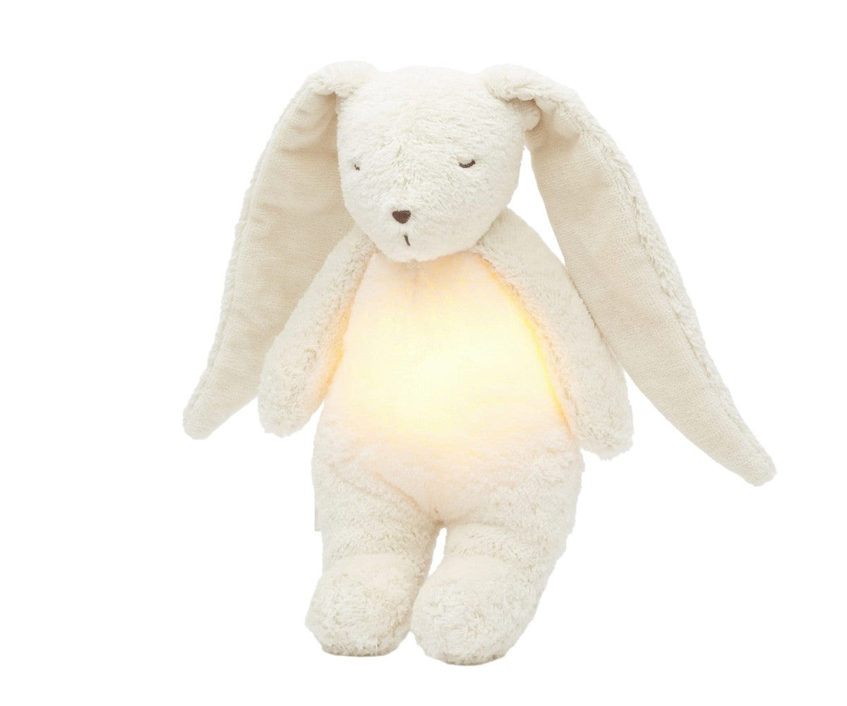 Peluche Conejo Orgánico con Luz y Sonidos de Moonie
