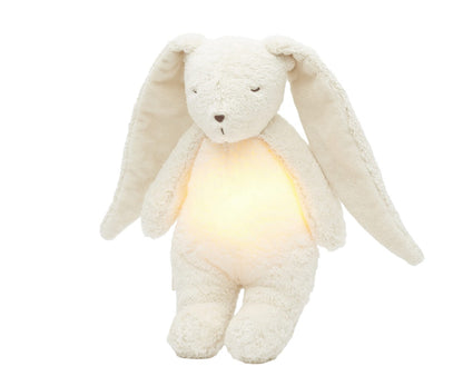 Peluche Conejo Orgánico con Luz y Sonidos de Moonie
