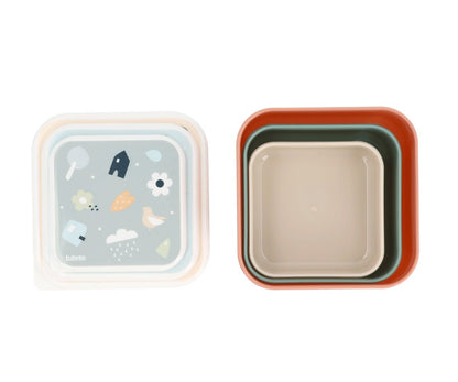 3 Cajas Almuerzo Geometric Nature de Tutete