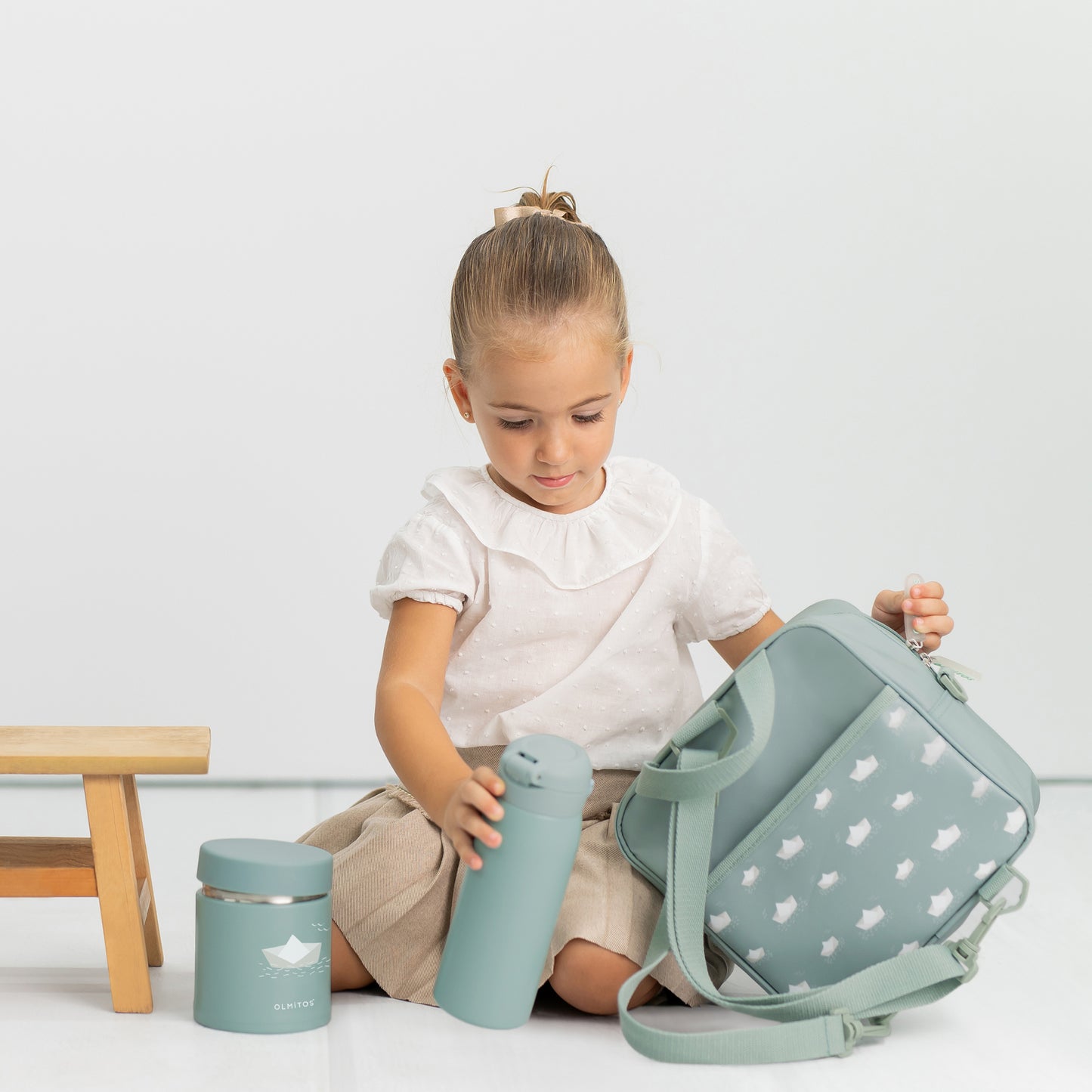 Olmitos - Mochila Infantil Isotérmica MERIENBAG – Bolsa Térmica Aislante para Comida y termo de Bebé