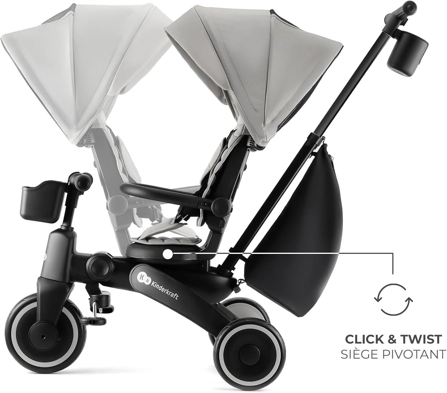 Triciclo Evolutivo 5 en 1 Jazz2 de Kinderkraft