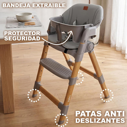 Trona Evolutiva 2 en 1 Valen, Convertible en Silla Infantil de Twinly