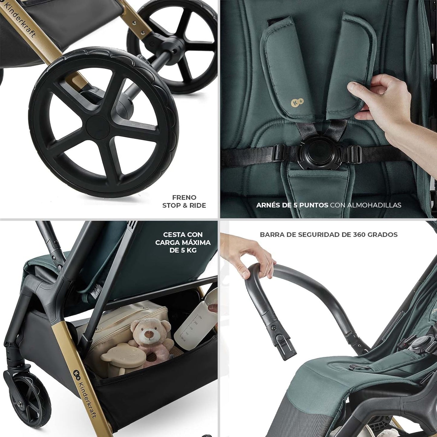 Silla de Paseo LOOM hasta 27Kg de Kinderkraft