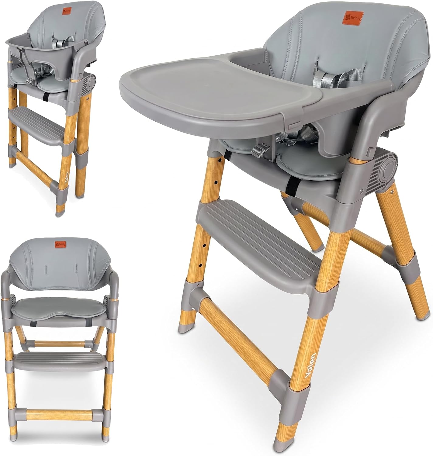 Trona Evolutiva 2 en 1 Valen, Convertible en Silla Infantil de Twinly