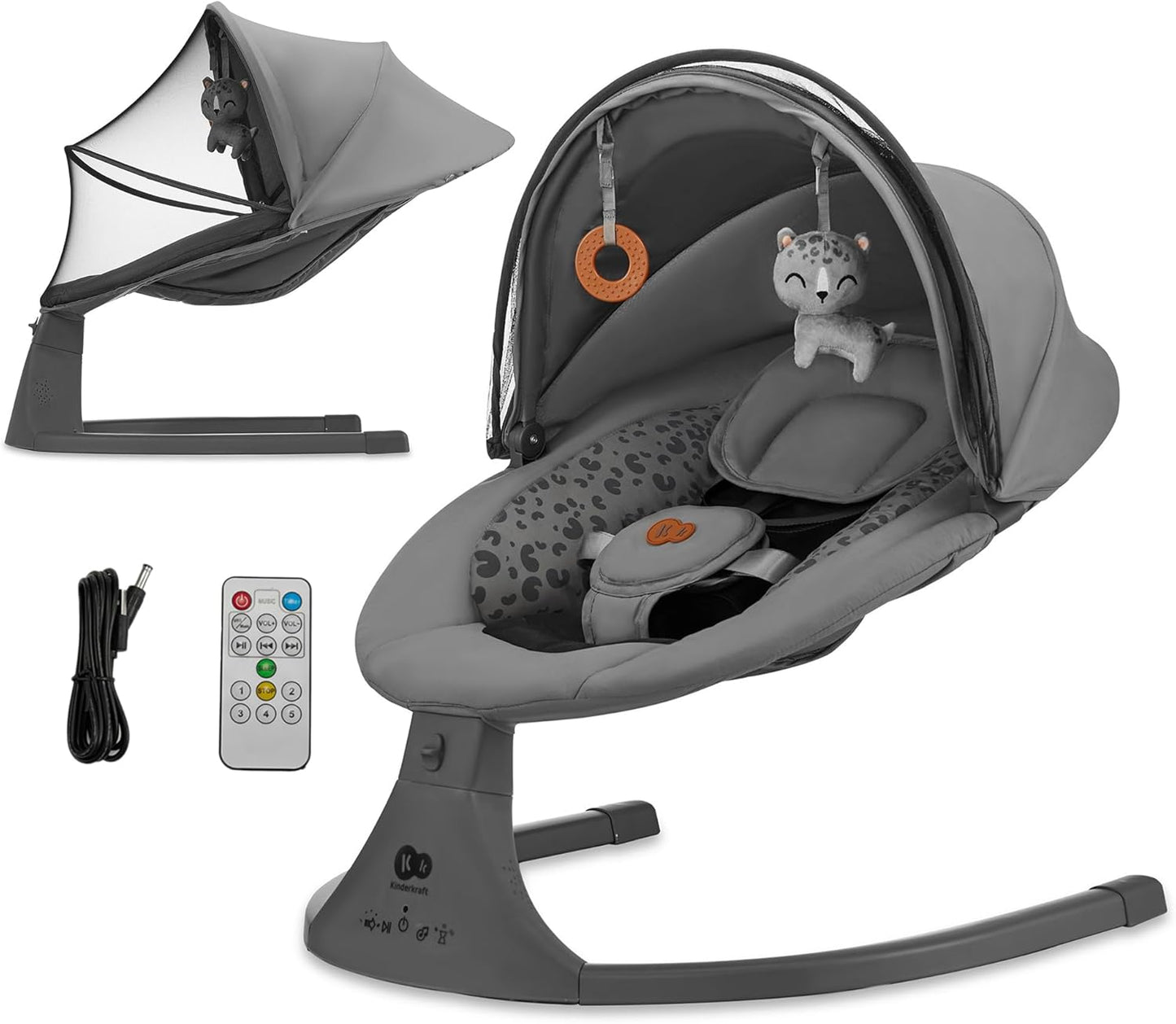 Kinderkraft - Hamaca Lumi 2 - Columpio eléctrico