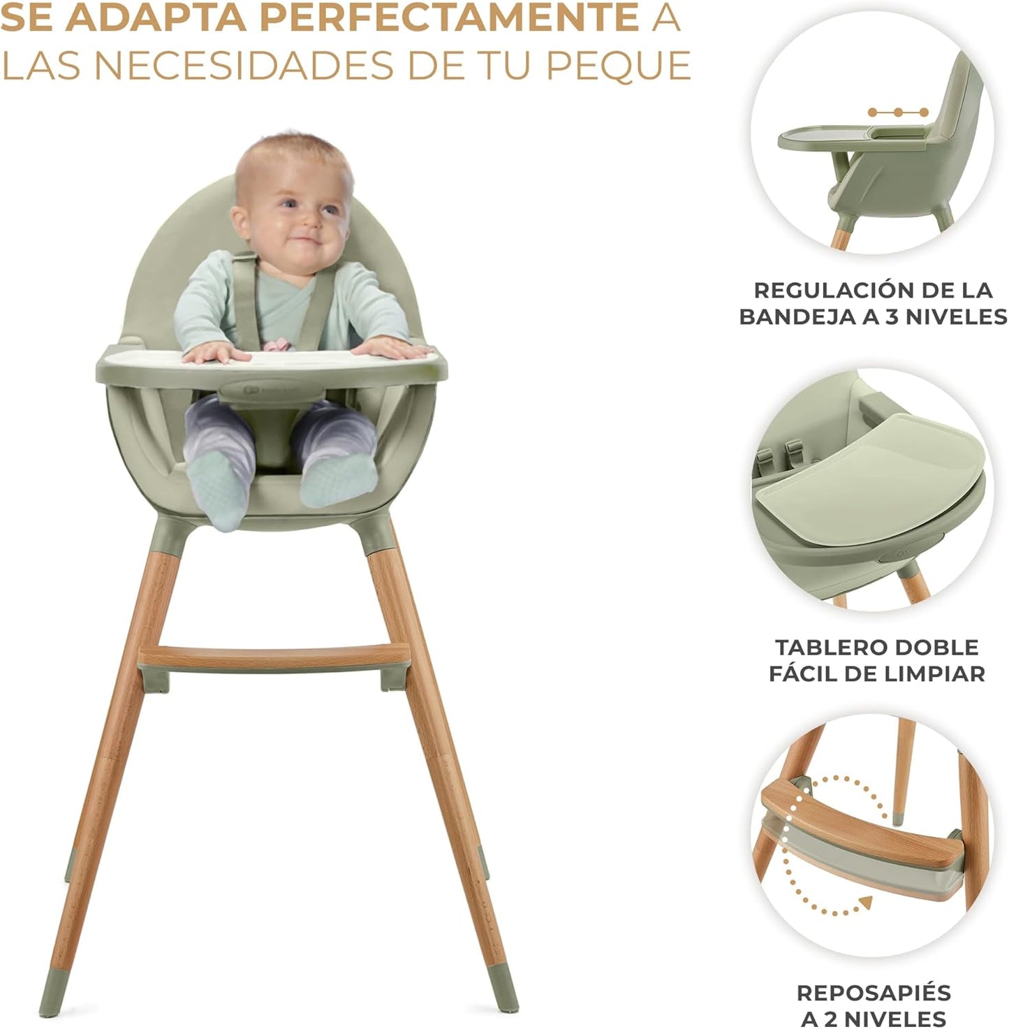 FINI 2 Trona bebé 2 en 1 de Kinderkraft