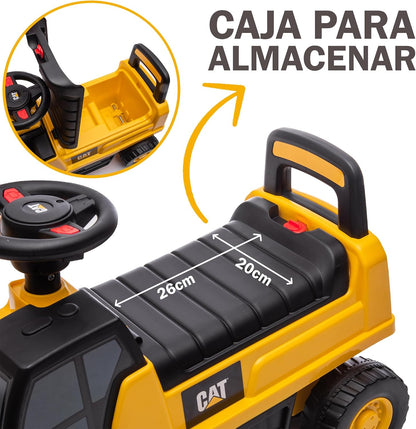 Correpasillos Diggy - Excavadora Cat para Niños de 1 a 3 Años de Twinly