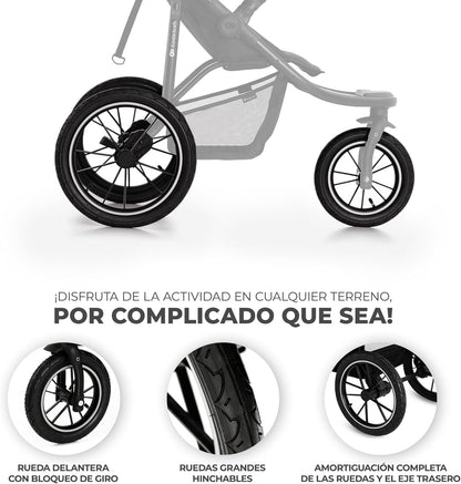 Helsi2 Silla de paseo 3 ruedas para correr de Kinderkraft