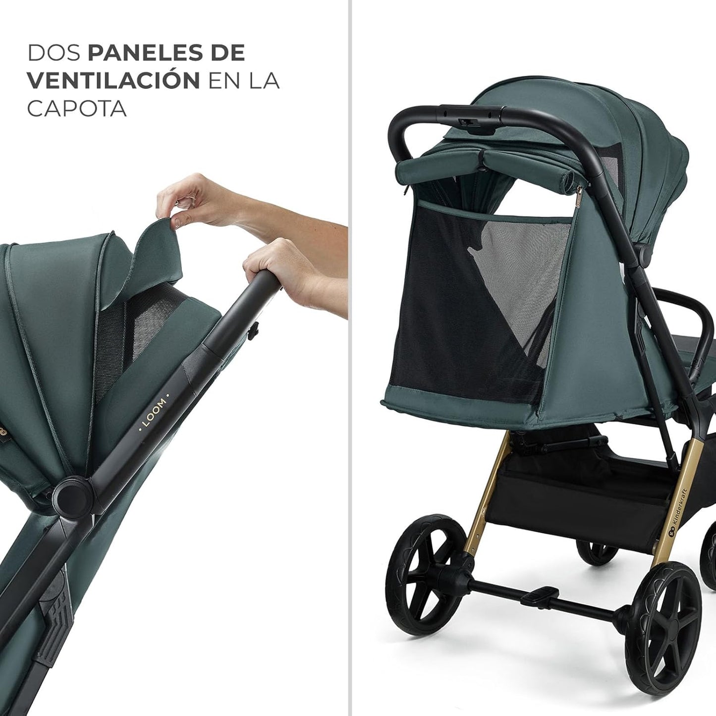 Silla de Paseo LOOM hasta 27Kg de Kinderkraft