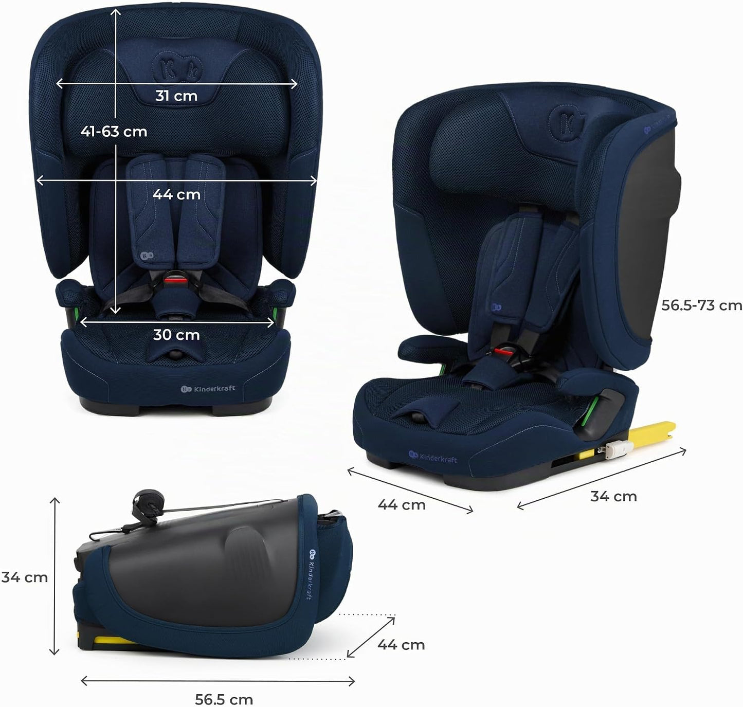 Silla de Auto FIX2GO i-size, 76-150 cm de Kinderkraft