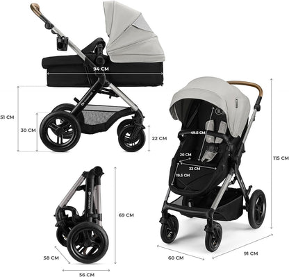 Carrinho de bebê conversível Kinderkraft MOOV2 XL 3 em 1