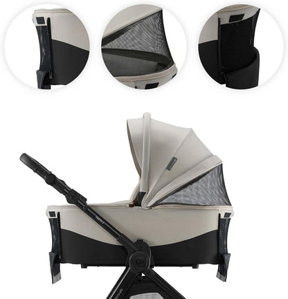 Carrito Bebé 3 en 1 hasta 22 kg VESTO 2, Portabebés MINK PRO de Kinderkaft