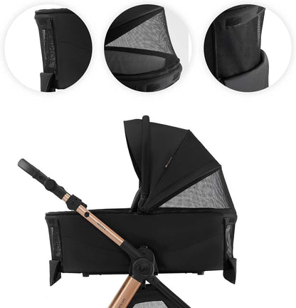 Carrito Bebé 3 en 1 hasta 22 kg VESTO 2, Portabebés MINK PRO de Kinderkaft