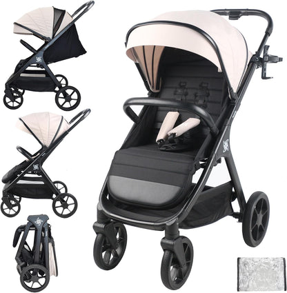 Silla de paseo Bebé Capota XXL Plegable 22Kg Spacely de Twinly