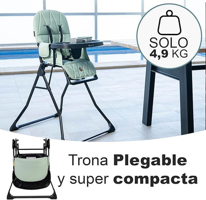 Trona evolutiva Bebé Plegable Ligera y Ultracompacta MINNA de Olmitos