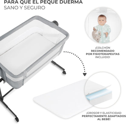 Kinderkraft NESTE UP 2 Berço Co-Sleeping com Colchão