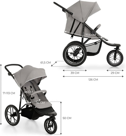 Helsi2 Silla de paseo 3 ruedas para correr de Kinderkraft