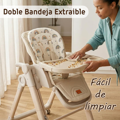 Trona Evolutiva Bebé 2 en 1 Movity Plus con Hamaca Balancín de Twinly