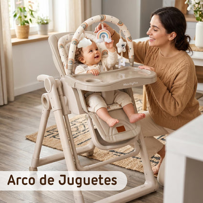 Trona Evolutiva Bebé 2 en 1 Movity Plus con Hamaca Balancín de Twinly