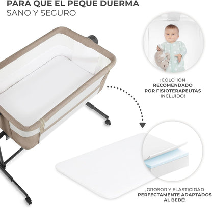 Kinderkraft NESTE UP 2 Berço Co-Sleeping com Colchão