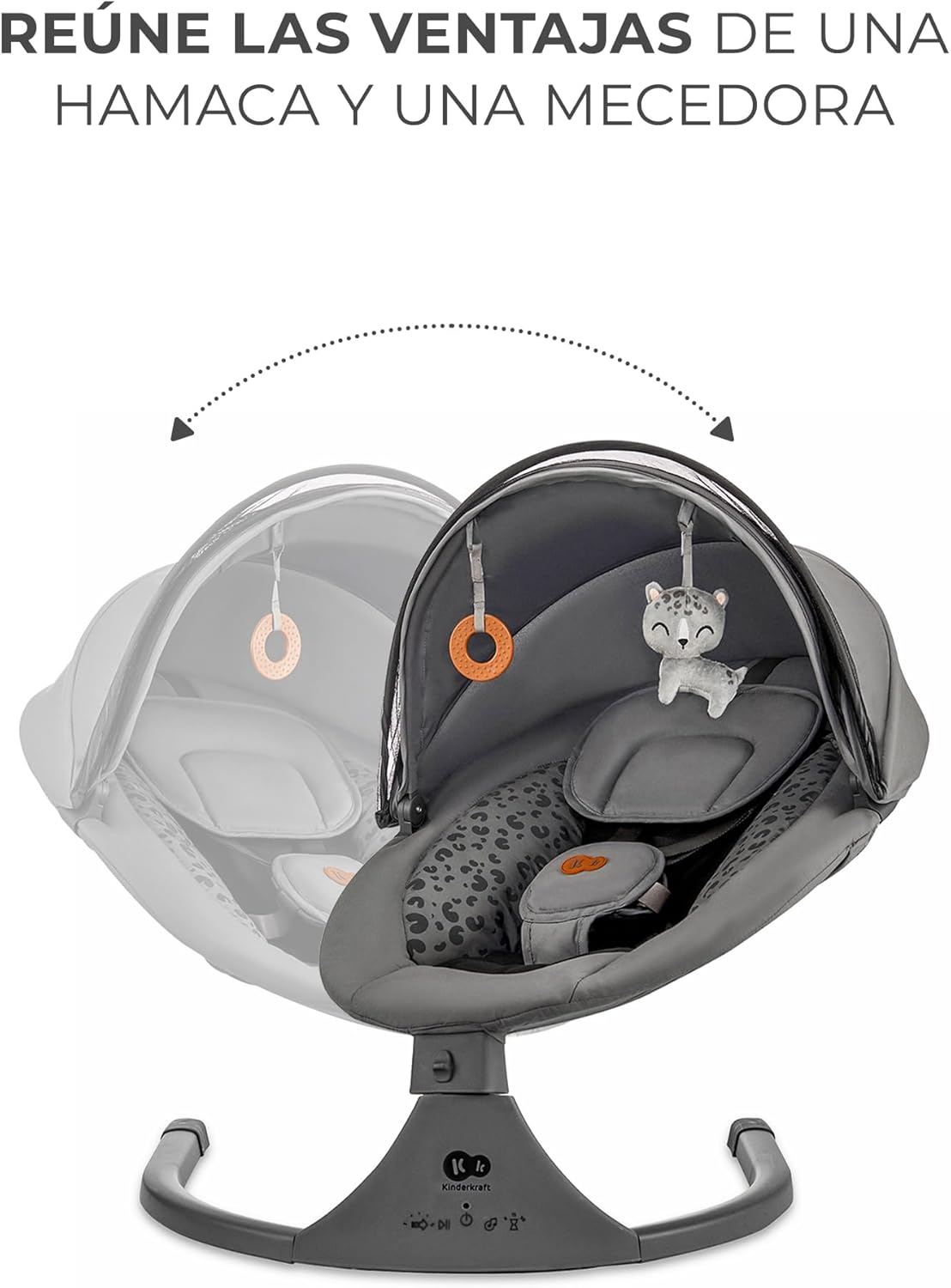 Kinderkraft - Hamaca Lumi 2 - Columpio eléctrico