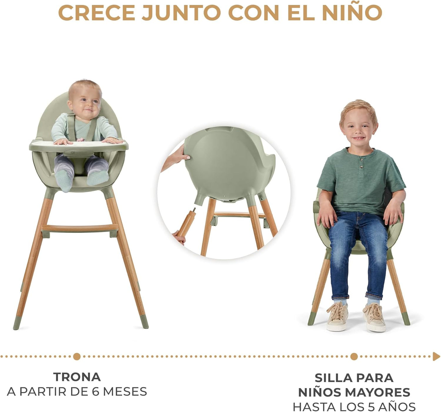 FINI 2 Trona bebé 2 en 1 de Kinderkraft
