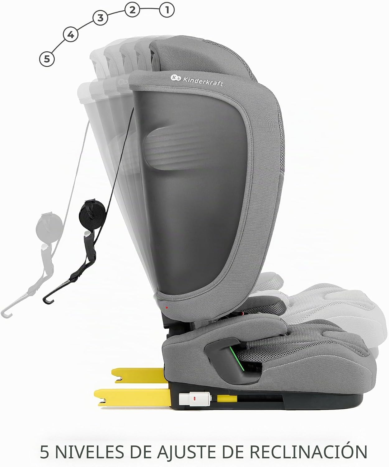 Silla de Auto FIX2GO i-size, 76-150 cm de Kinderkraft