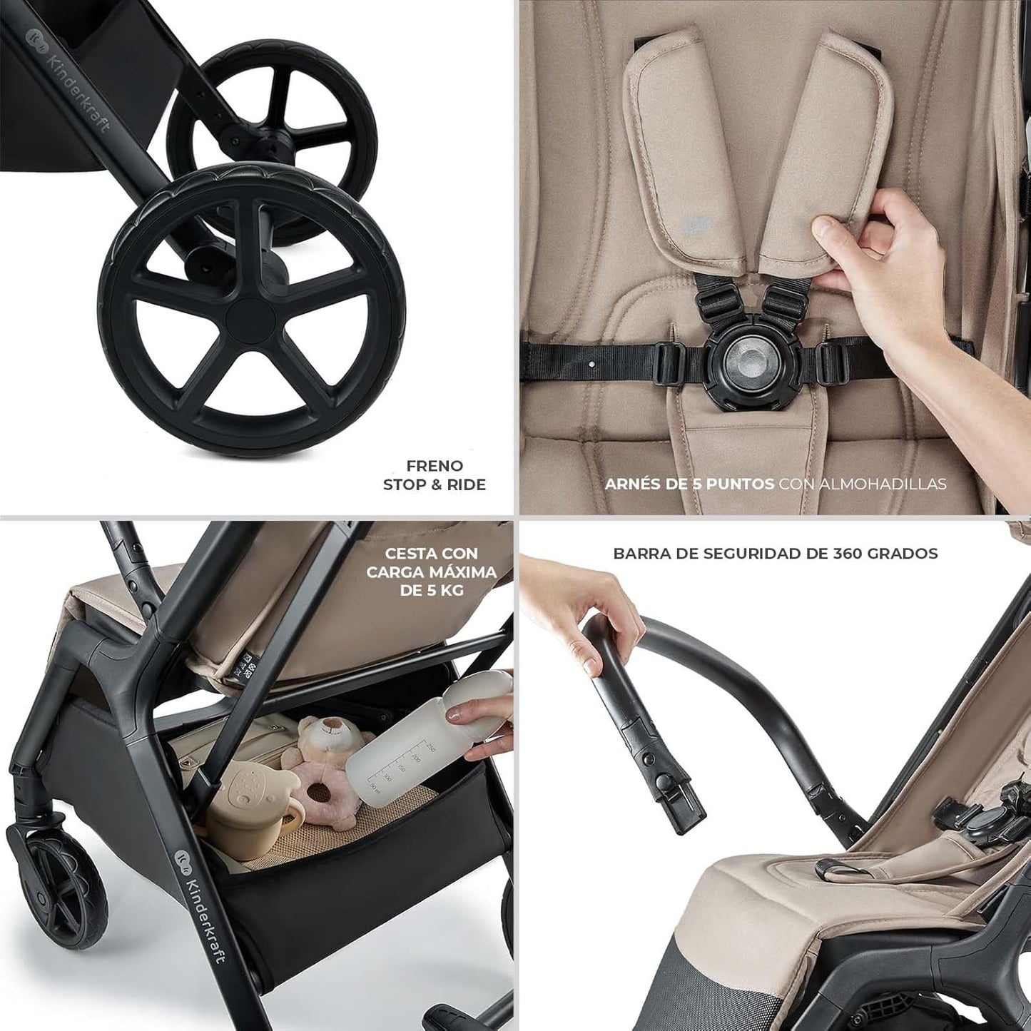 Silla de Paseo LOOM hasta 27Kg de Kinderkraft