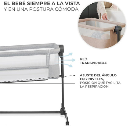 Kinderkraft NESTE UP 2 Berço Co-Sleeping com Colchão