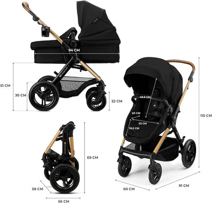 Carrinho de bebê conversível Kinderkraft MOOV2 XL 3 em 1
