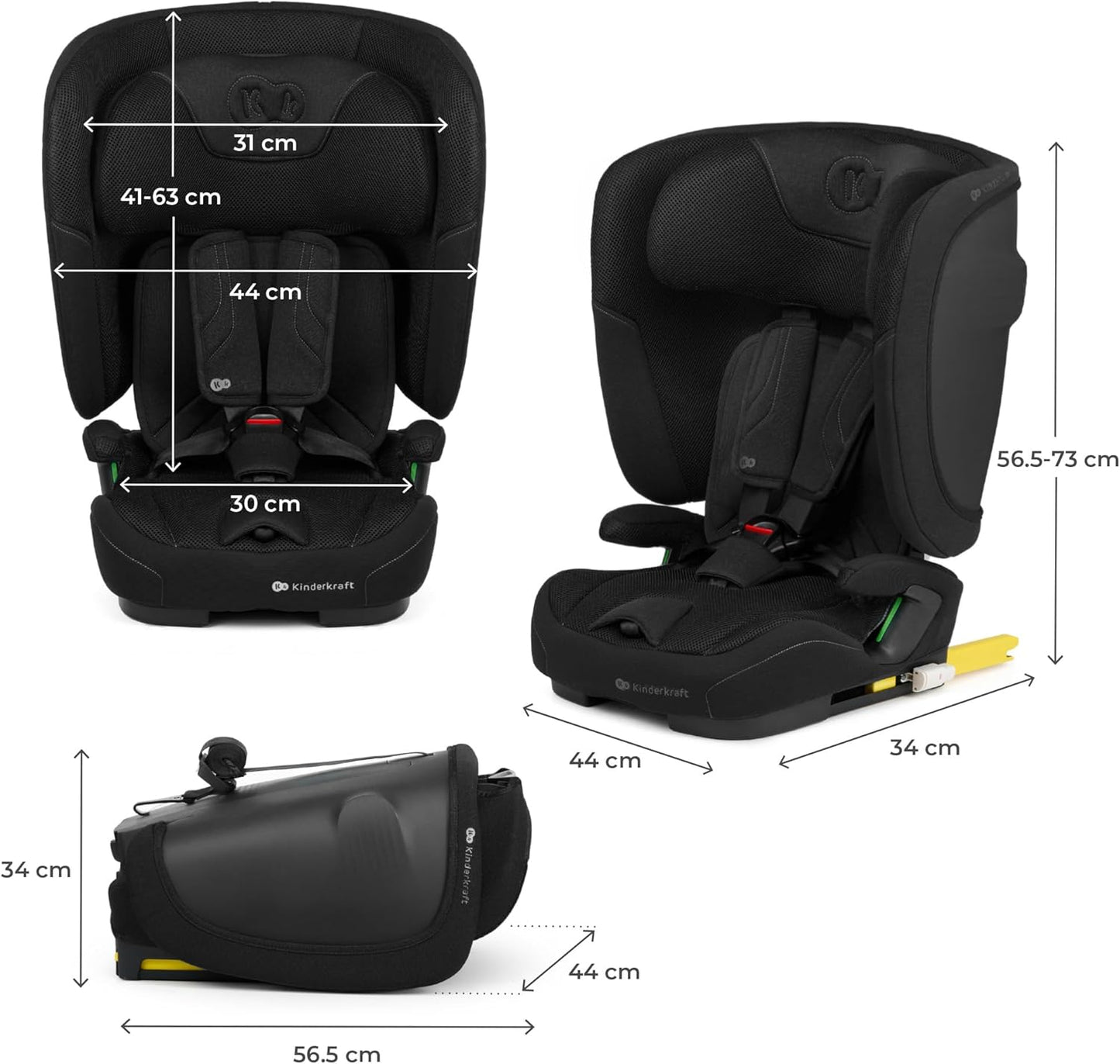 Silla de Auto FIX2GO i-size, 76-150 cm de Kinderkraft