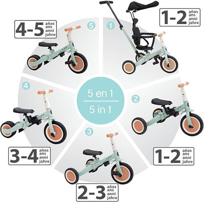 Triciclo Evolutivo de Bebé 5 en 1 GYRO + de Olmitos