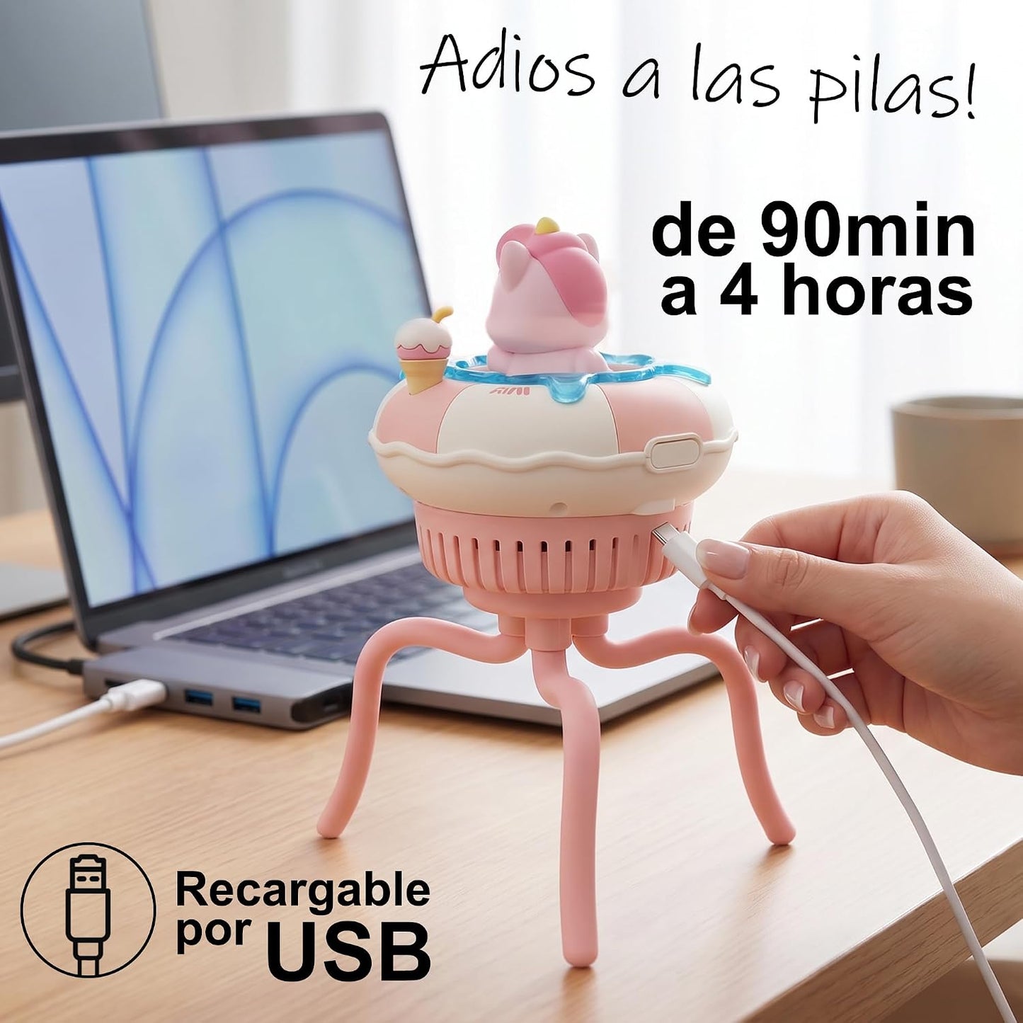 Ventilador Portátil para Cochecito AIRLY - 3 Velocidades, USB recargable de Twinly