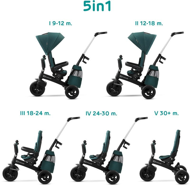 Triciclo Reclinable Evolutivo EasyTwist de Kinderkraft