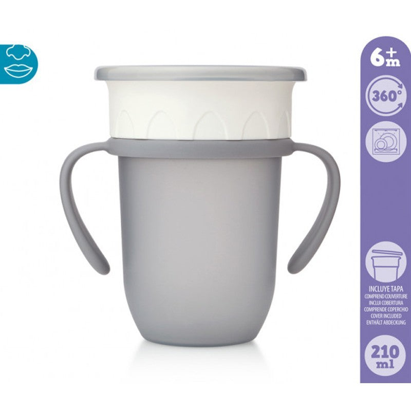 Taza de Aprendizaje Antigoteo Con Asas de Kiokids