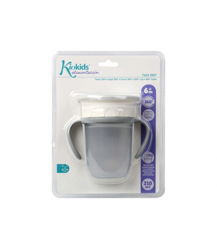 Taza de Aprendizaje Antigoteo Con Asas de Kiokids