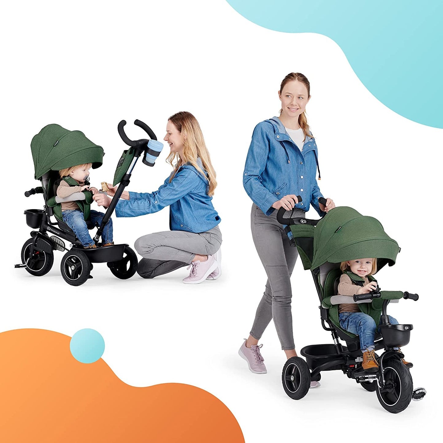 Triciclo 5 En 1 Spinstep de Kinderkraft