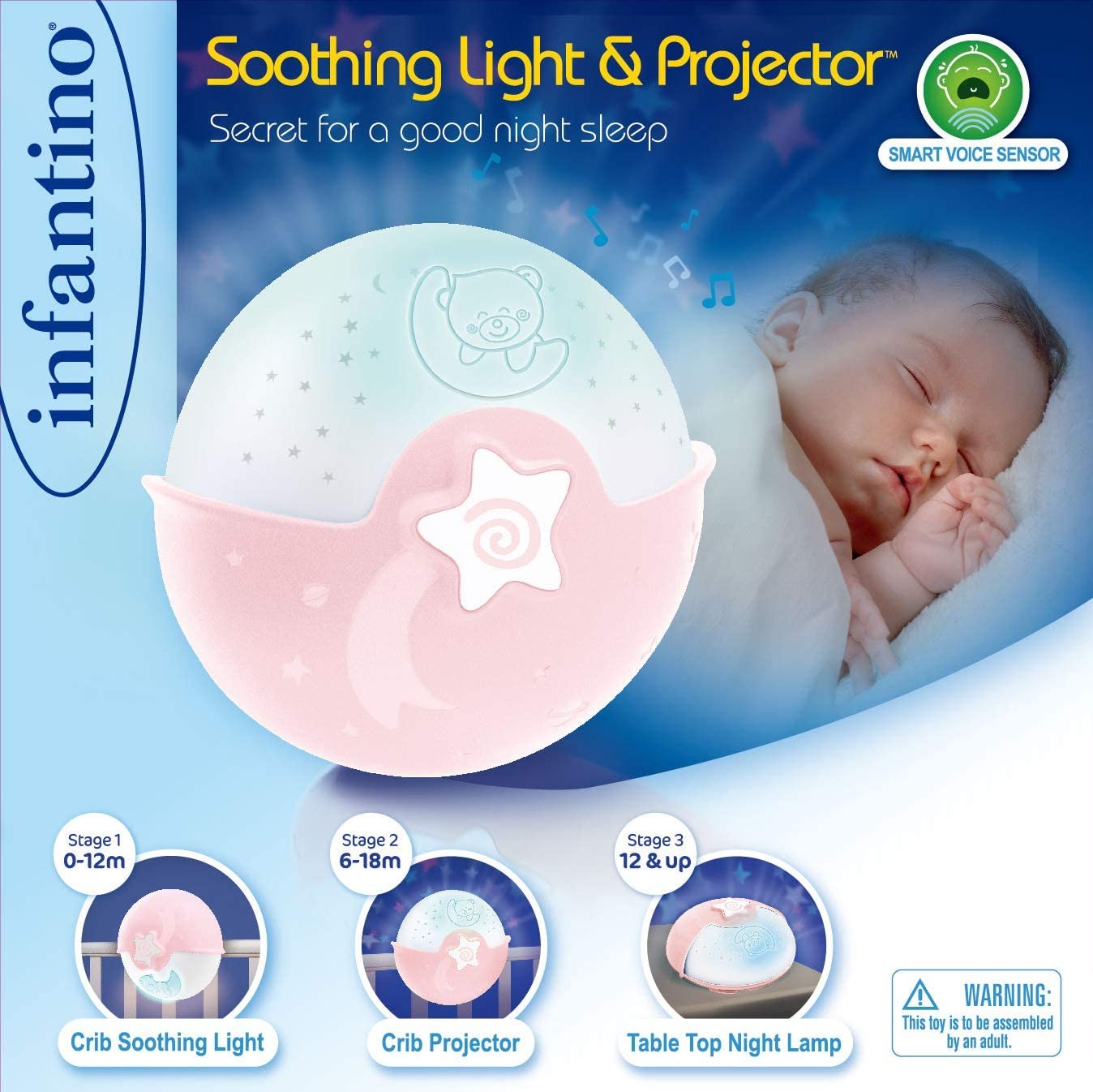 Proyector Lampara musical Shooting light Infantino