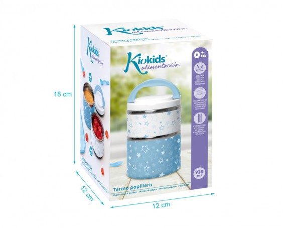 Termo Papillero con dos compartimentos kiokids