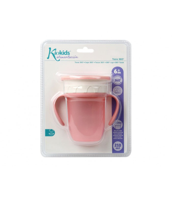 Taza de Aprendizaje Antigoteo Con Asas de Kiokids